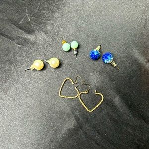 Vintage Y2K Sparkly and Fun Stud Earring Lot